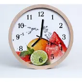 Tulup Holzuhr 30fi cm wanduhr - Obst