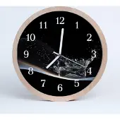 Tulup Holzuhr 30fi cm wanduhr - Wasser Natura