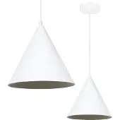 Light11 HOME Soho Hängelampe Weiss 1 Flach 25Cm E27