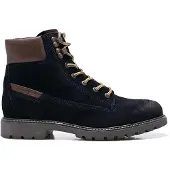 Camel active Herren Camel Active schwarz navy blau isolierte Lederstiefel 44.5