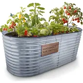 STREND PRO Beet Garden, Hochbeet, verzinkt, 100x200x78 cm – Hochbeet aus Metall