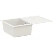 Syfax Waschbecken Weiß 780 x 500 mm 80% Quarz und 20% Harz