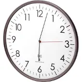 TFA-Dostmann Analoge Funk-Wanduhr Funchal 330 mm TFA 60.3516.10, anthrazit