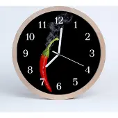 Tulup Holzuhr 20fi cm wanduhr - Paprika-Pfeffer-Küche