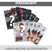 REWE EM 2020 + WM 2018 Sammelkarten - je 5 verschiedene GLITZER Karten