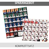 REWE EM 2020 + WM 2018 Sammelkarten - je 1 Komplettsatz