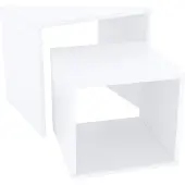CasaDolce Casa Dolce Couchtisch BERNIAN, 2er-Set, weiß, 48x30x45 cm, Satztisch