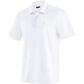 Maier Sports Poloshirt "Ulrich", Herren, Gr. XL, weiß, 100% Polyester, Rundhals, Shirts Poloshirt, Herren Polo kurzarm, leichtes Shirt, Funktionsshirt mit Kragen Reg Fit