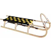 Master Holzschlitten 67 Länge 125 cm - schwarz-gelb