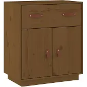 Syfax Sideboard Honigbraun 65,5x40x75 cm Massivholz Kiefer