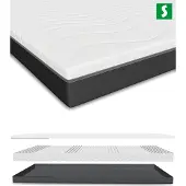 Schlaftroll 13cm Ergonomische Matratze 90 x 190 | Unterstützend & Komfortabel