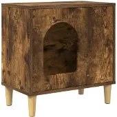 vidaXL Katzenhaus Räuchereiche 51 x 30 x 52 cm Holzwerkstoff