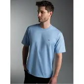 Trigema T-Shirt "Classic Tee", Herren, Gr. S, horizont, Single Jersey, 100% Baumwolle, Basic, lang, Rundhals, Shirts T-Shirt