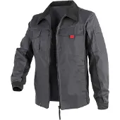 Kübler Arbeitsjacke KÜBLER "Bekleidung", Herren, Gr. 44, grau (anthrazit, schwarz), Obermaterial: 65% Polyester PES. 35% Baumwolle CO., Jacken Arbeitsjacke