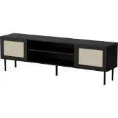 Furniture24 Fernsehschrank Juta Tv-Lowboard Unterschrank 180X56X40Cm 2 Türen