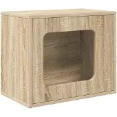 vidaXL Katzenhaus Sonoma 51 x 30 x 42,5 cm Holzwerkstoff