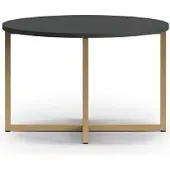 FURMEB Patryk Hojka Furmeb24 - PULA - Couchtisch mit geraden Metallbeinen , Marine-Matt.