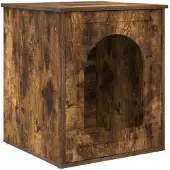 vidaXL Katzenhaus Räuchereiche 53 x 52 x 62 cm Holzwerkstoff