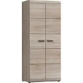 Furniture24 Kleiderschrank LINK, Schrank, Drehtürenschrank mit 2 Türen, 2 Einlegeboden und Kleiderstange
