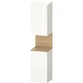 Duravit Collection One Hochschrank, Türanschlag rechts, 400x360x1760mm, Nische Eiche Natur, QA1346R30220010, Farbe: Weiß Hochglanz/mit Nischenbeleuchtung