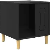 vidaXL Hundehütte Schwarz 44 x 42 x 49 cm Holzwerkstoff