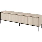 Furniture24 Fernsehschrank Trend TR-06 Tv-Lowboard 193x56x40 cm Unterschrank 4 türen Beige
