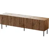 Furniture24 Fernsehschrank JUNGLE 190 cm Kommode Lowboard Schrank Schwarz