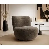 FURMEB Patryk Hojka FURMEB24 DREHSESSEL OVO 81 x 85 cm BRAUN