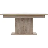 Furniture24 Tisch Irma ST02 Saülentisch Esstisch Ausziehbar 160-200 cm Eiche