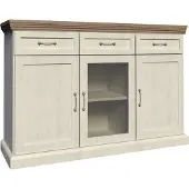 Furniture24 Kommode ROYAL K1S, Wohnzimmerschrank, Sideboard mit 3 Türen