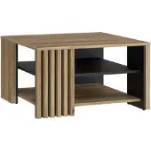 Furniture24 Couchtisch Joakimis Cftt5150-M682 Kaffetisch 80X45X50 Cm Sofatisch Mit Lamellen