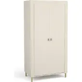 Furniture24 Kleiderschrank Mossa Mo1 Schrank 97X197X56 Cm 2 Türiger Cashmere