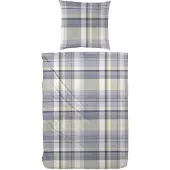 Hahn Textilien Hahn Flanell Bettwäsche 155x220 cm + 80x80 cm Grau