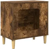 vidaXL Katzenhaus Räuchereiche 51 x 30 x 52 cm Holzwerkstoff