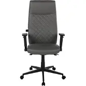 Duo Collection Bürostuhl >Homepro< Rautensteppung, dunkelgrau, Mikrofaser - 70x120x70cm (BxHxT)