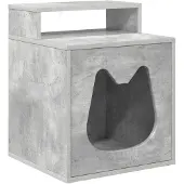 vidaXL Katzenhaus Beton 42,5 x 40 x 53,5 cm Holzwerkstoff