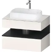 Duravit Waschtischunterschrank Qatego 80x55x60cm, E sw/we m, Pl, 1 Schubkast.