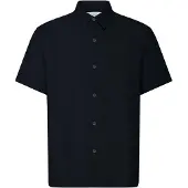 Kronstadt Kurzarmhemd "Kurzarmhemd KSValbrook", Herren, Gr. M, N-Gr, blau (sky captain), Obermaterial: 92% Viskose CV. 8% Polyester PES., Hemden Kurzarmhemd