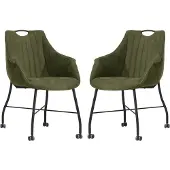 MX Sofa Esszimmerstuhl Metric - Moss (2er-Set)