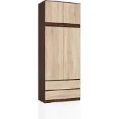 RAUMHIRSCH FURNITURE raumhirsch Moderner Kleiderschrank S90 mit Aufsatz und 2 Schubladen