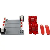 LEGO Bahnuebergang mit Code-Steinen & Prellboecken - NEU! 9 Teile