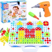 Jokomisiada Kreative Blöcke Mosaik mit Schraubendreher 151pcs ZA2516