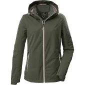 Killtec Softshelljacke "KOS 69 WMN SFTSHLL JCKT" Winddichte, wasserabweisende Damenjacke mit abnehmbarer Kapuze