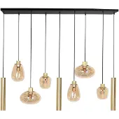 Steinhauer Hängeleuchte Reflexion, Metall, Glas, 9-flammig, messing