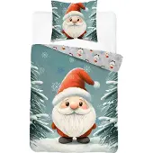 Detexpol Bettwäsche, Baumwollbettwäsche, Für Kinder 140x200 5868a Weihnachtsmann