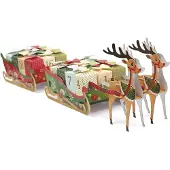 Graine Créative Adventskalender Rentiere und Weihnachtsschlitten zum Bauen