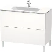 Duravit L-Cube Waschtischunterbau stehend, 2 Auszüge, 1020x704x481mm, LC662701818, Farbe: Weiß Matt Dekor