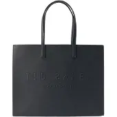 Ted Baker Schultertasche Sukicon Crosshatch East West Icon Bag Black schwarz
