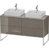 Duravit XSquare Konsolenwaschtischunterbau freistehend, für zwei Becken, 4 Auszüge, 1400x778x548mm, XS4926B8989