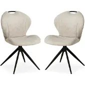 MX Sofa Esszimmerstuhl River - Natural (2er-Set)